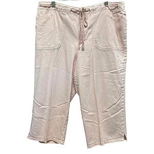 Vintage Gloria Vanderbilt Pale Pink Capri Shorts Size 14